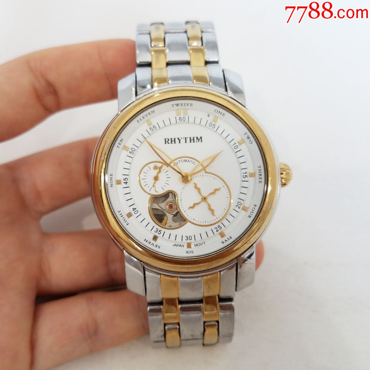 rhythm自动机械男表【透明底盖】-手表/腕表-7788收藏__收藏热线