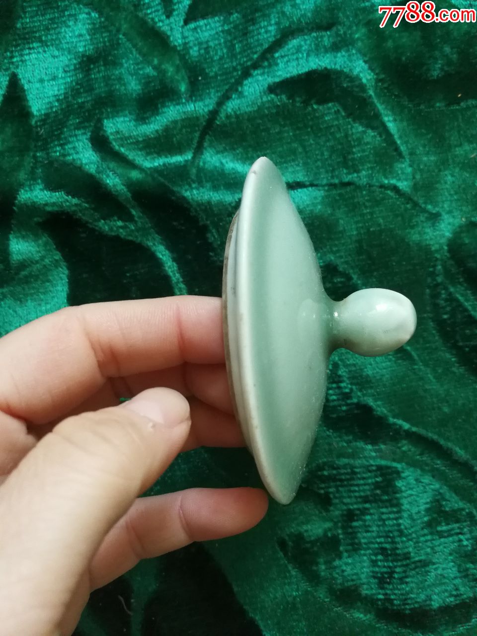 老式茶杯瓷盖一个_青瓷/秘色瓷_第2张_7788瓷器