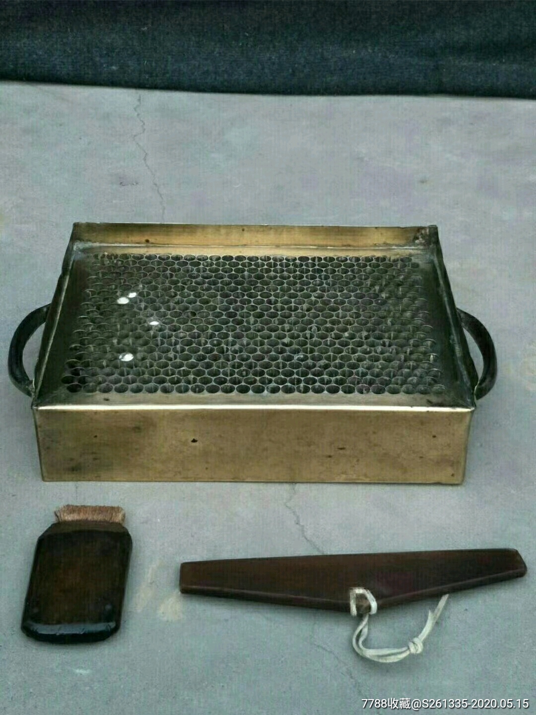 铜粉笔模具一套 包老_铜杂件_古艺雅藏【7788铜器收藏】