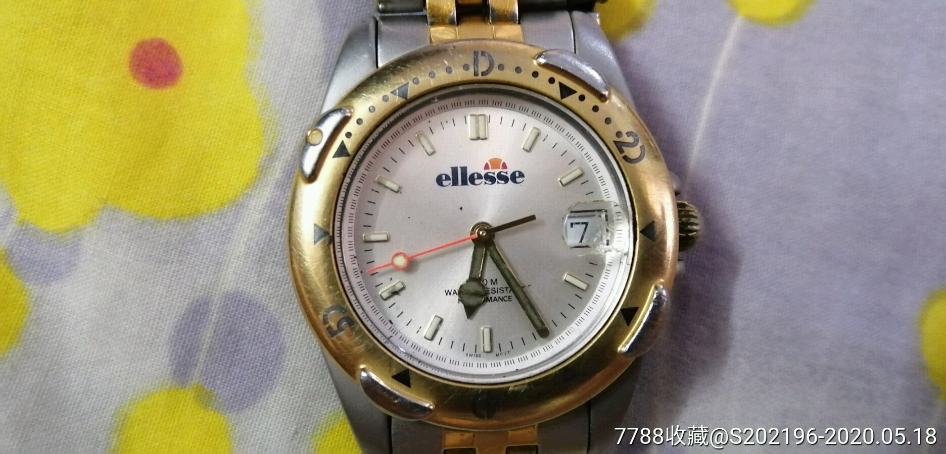 ellesse腕表货真价实时间久远指针不转年久坏机