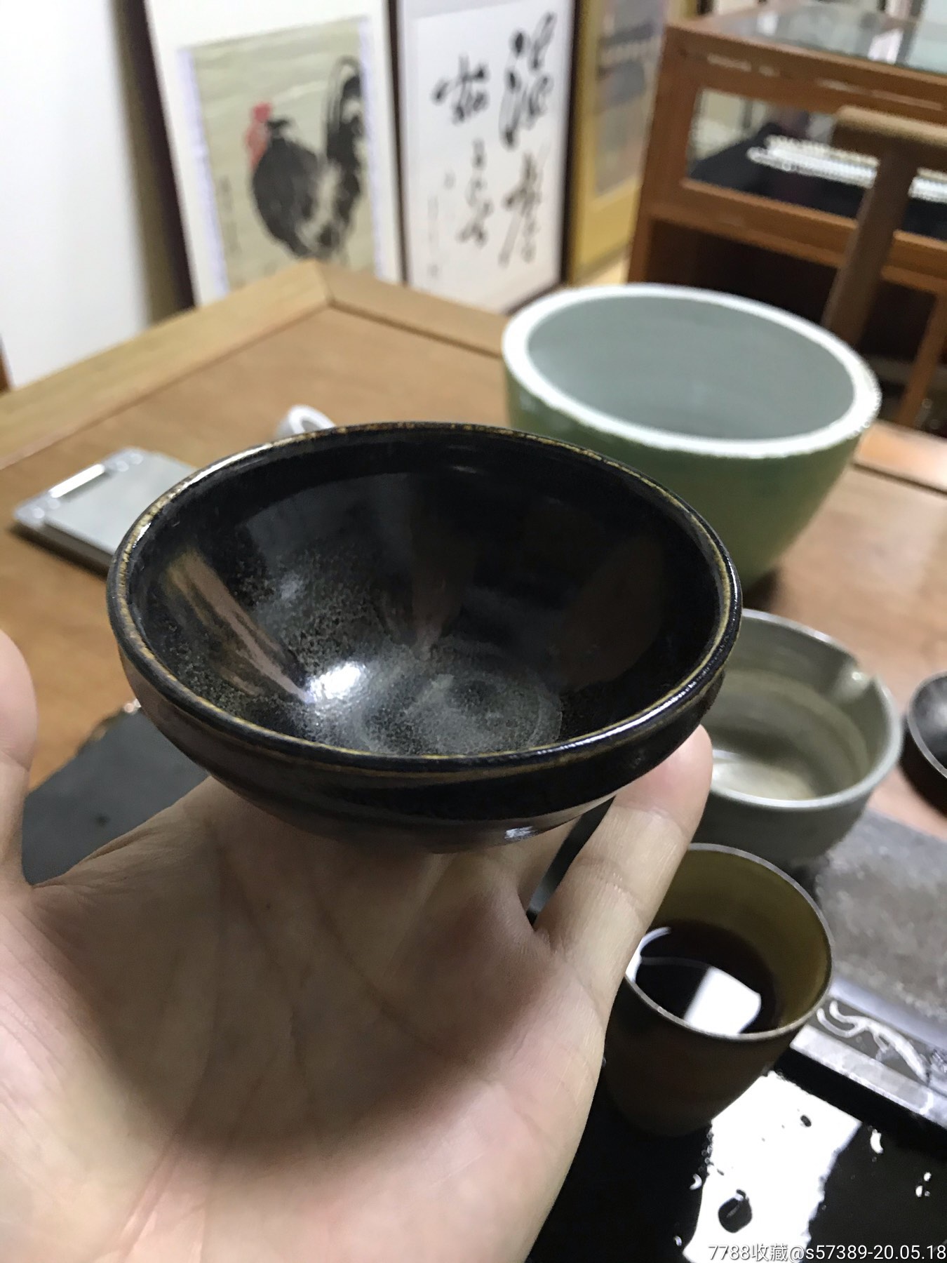 老黑釉茶杯