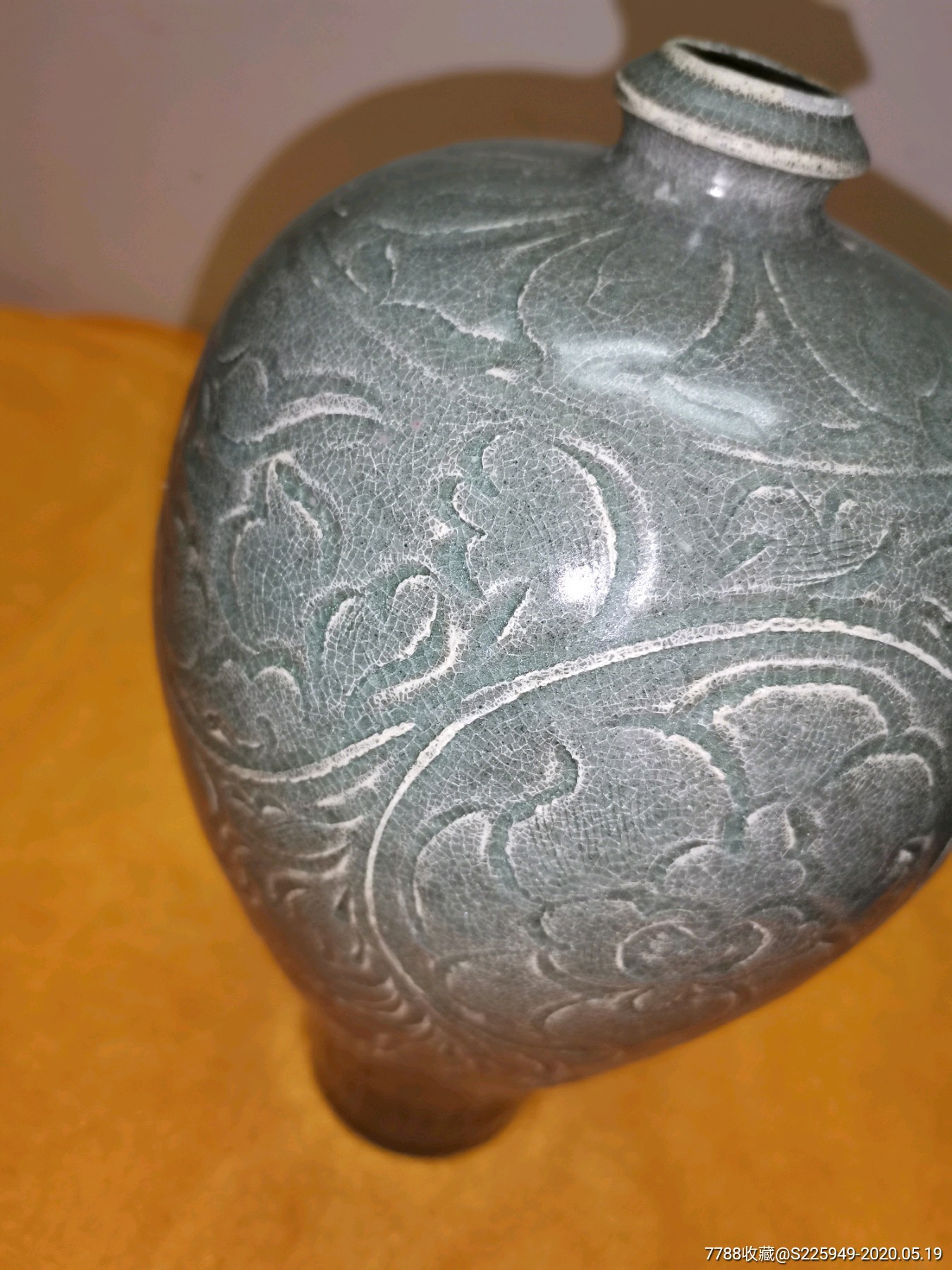 刻花开片越窑_青瓷/秘色瓷_第4张_7788瓷器