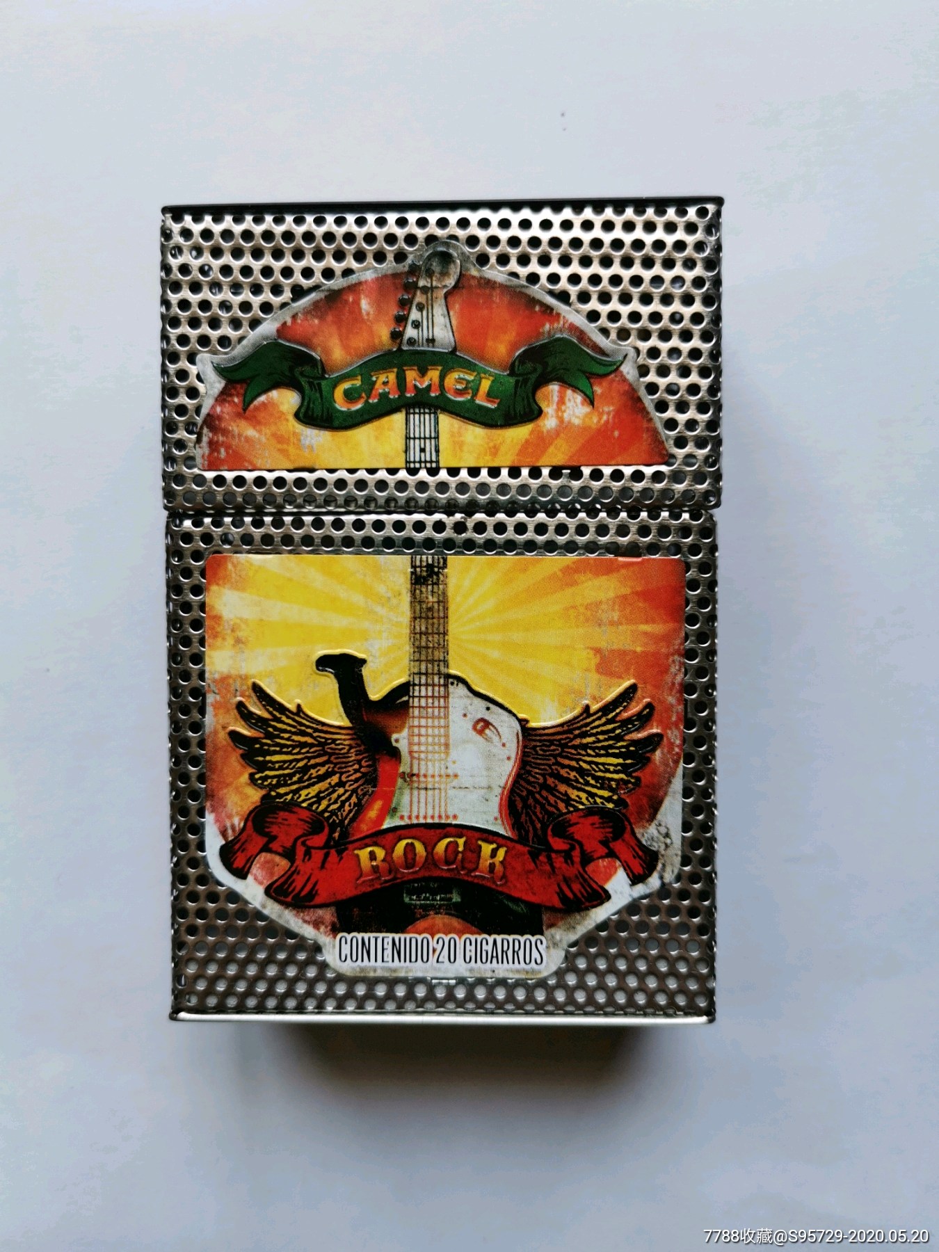 骆驼香烟岩石系列3铁烟盒扑克牌型