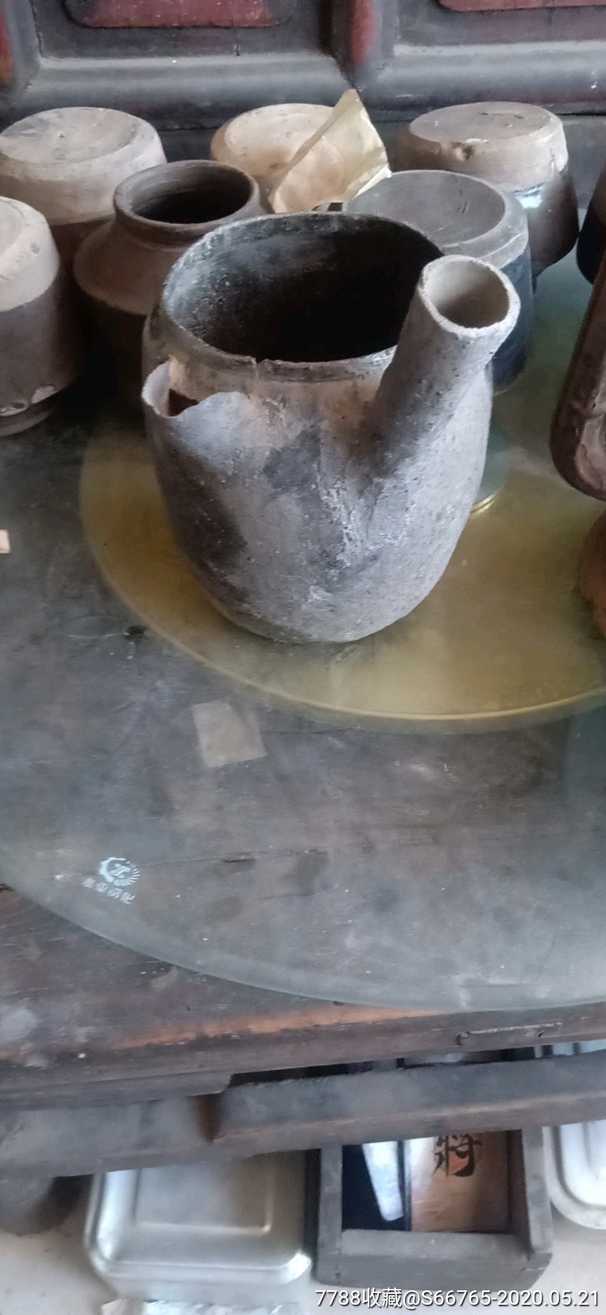 怀旧民国时期平定老执把砂药壶