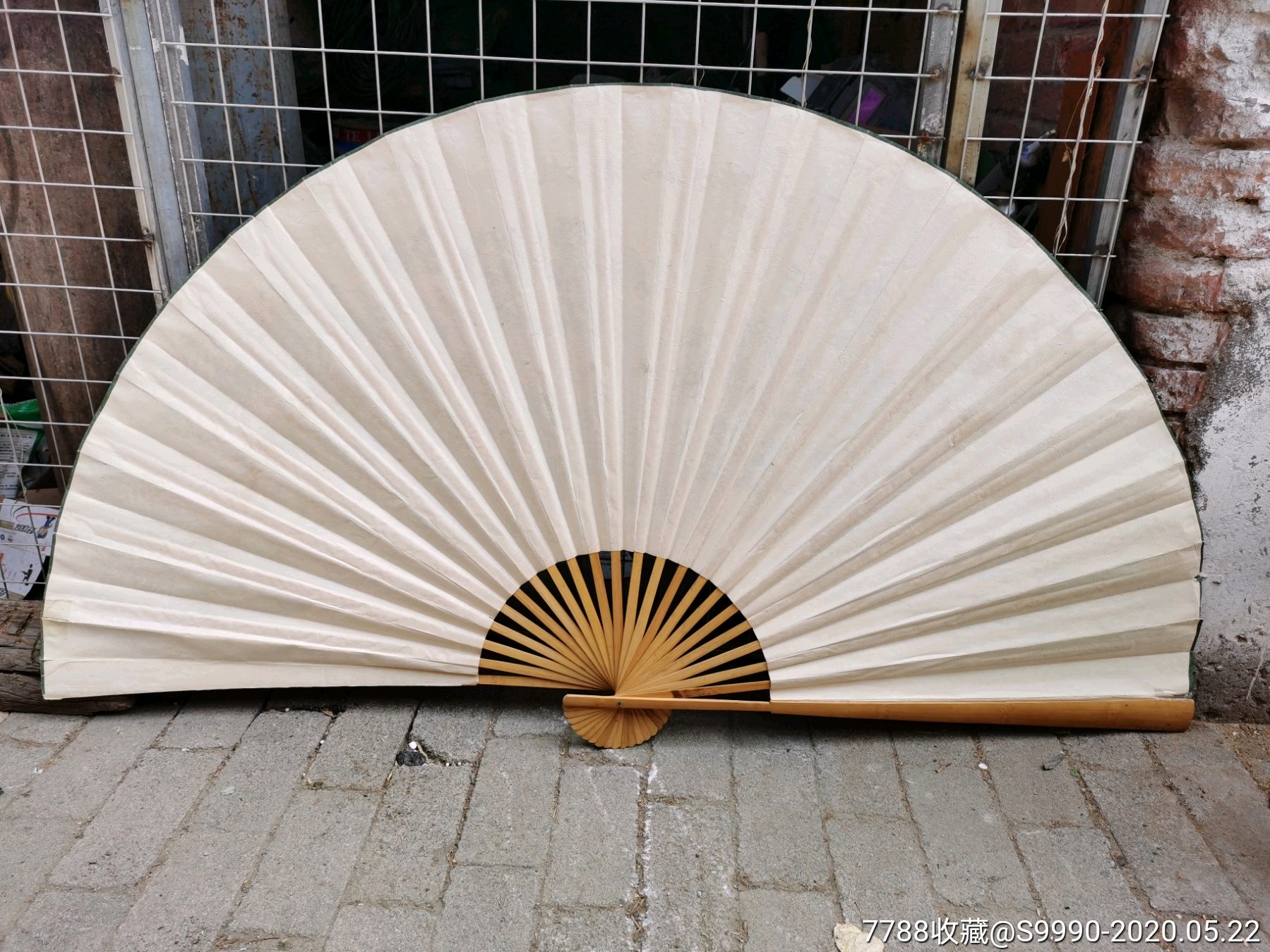 超大折扇桂林山水甲天下