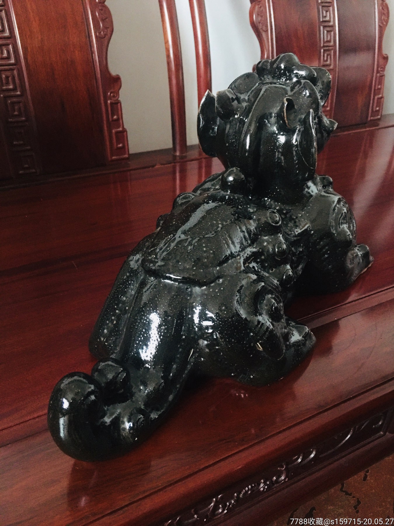 磁州窑宋元时期瓷塑黑釉豼貅