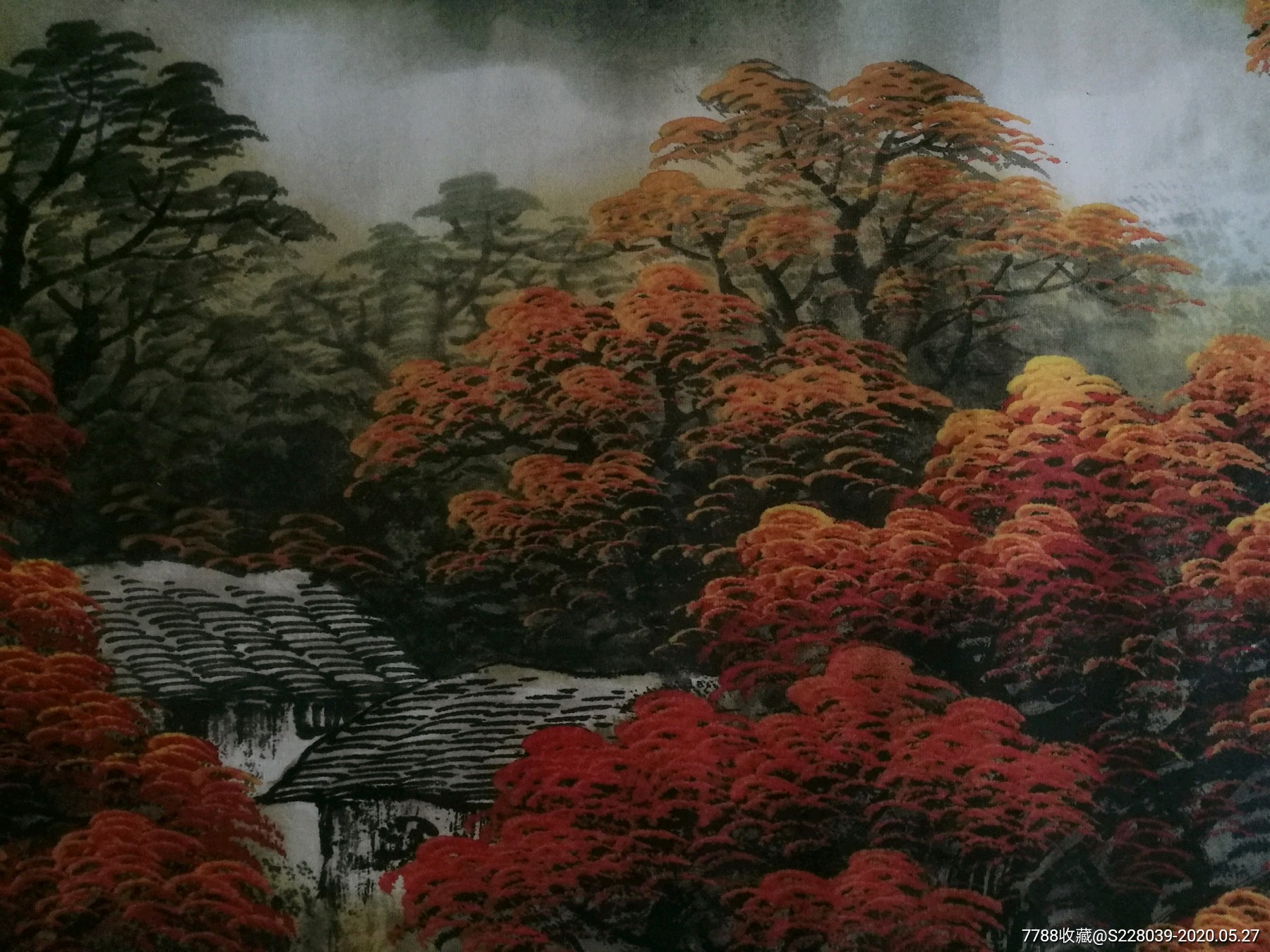 张震鸣山水《江山如画》_山水国画原作_雅韵缘字画【7788工艺品】