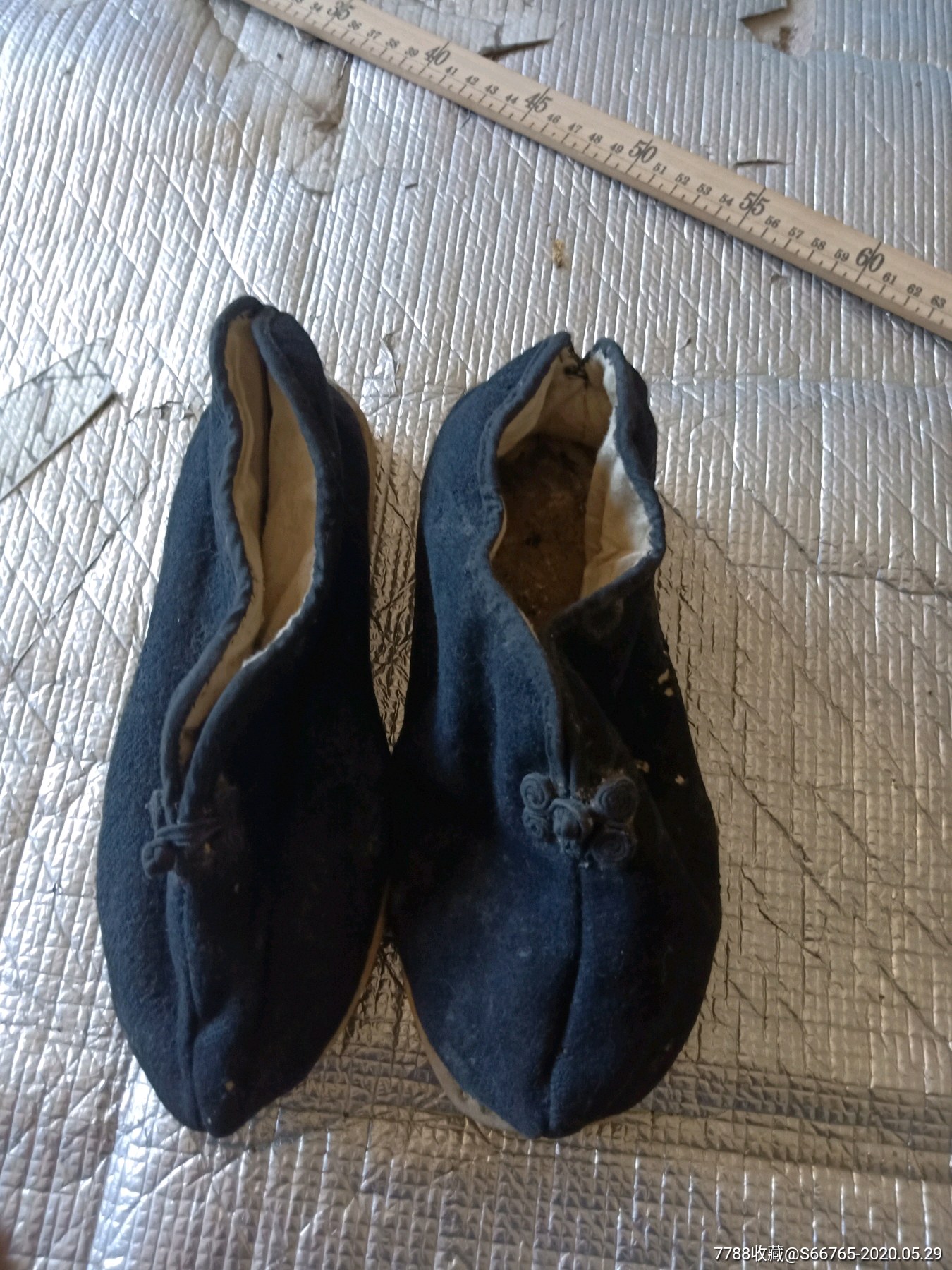 怀旧民国老扣疙瘩布底鞋