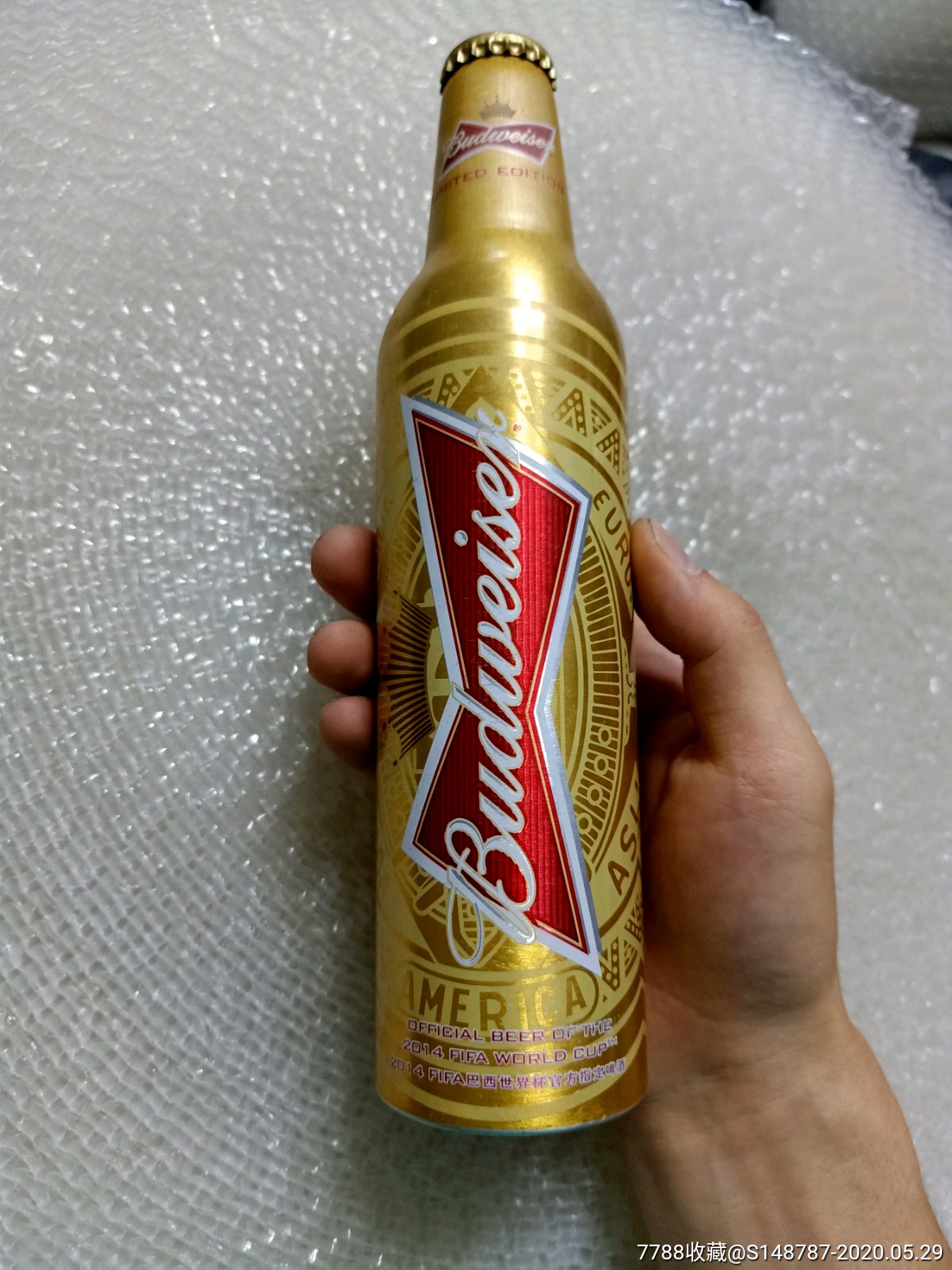 百威世界杯啤酒-酒瓶-7788收藏