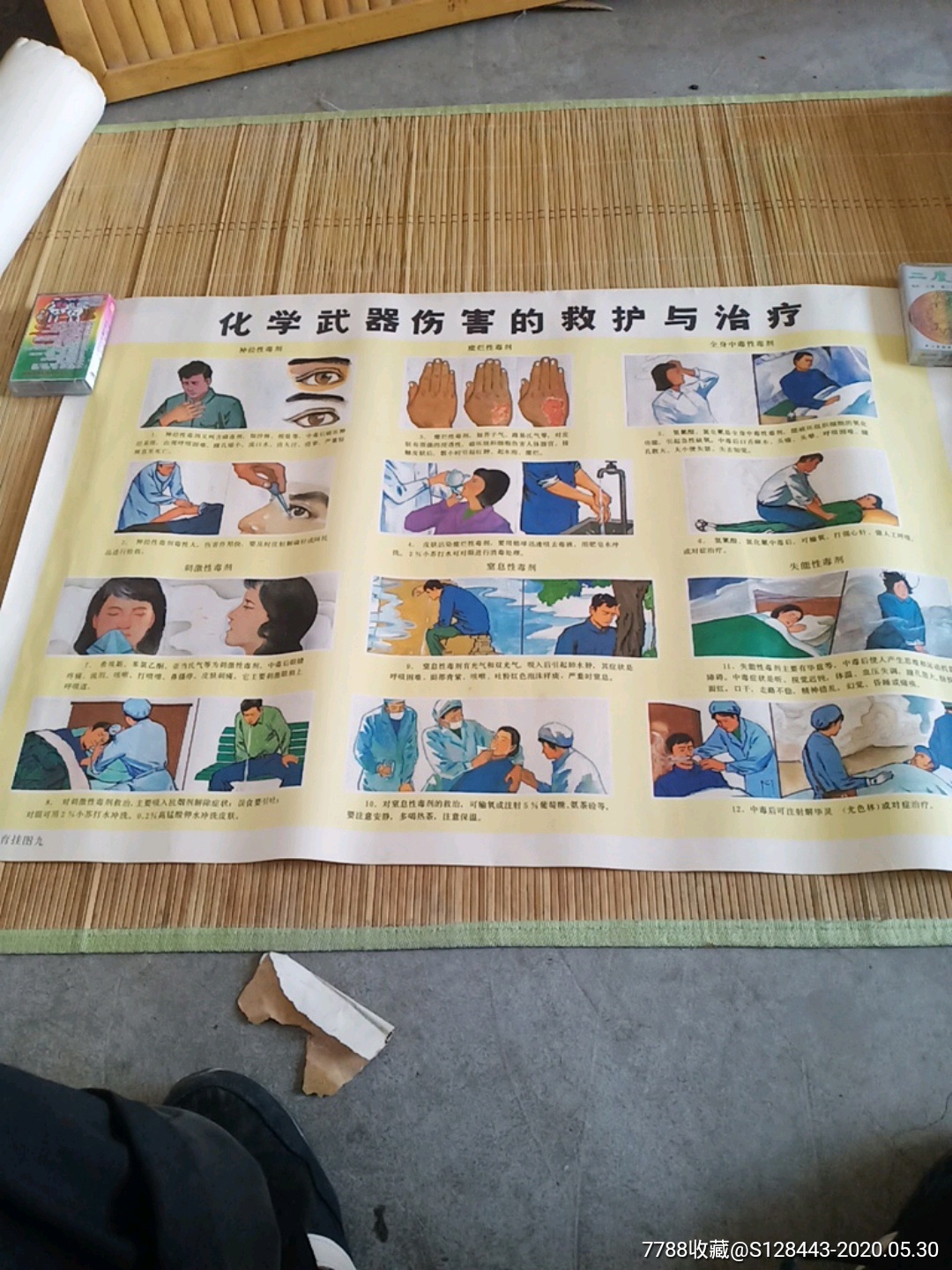 八十年代三防教育挂图宣传画之九