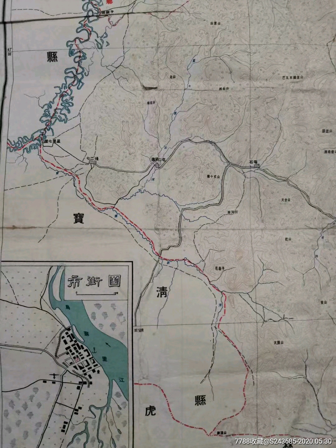 饶河县详细地图图片