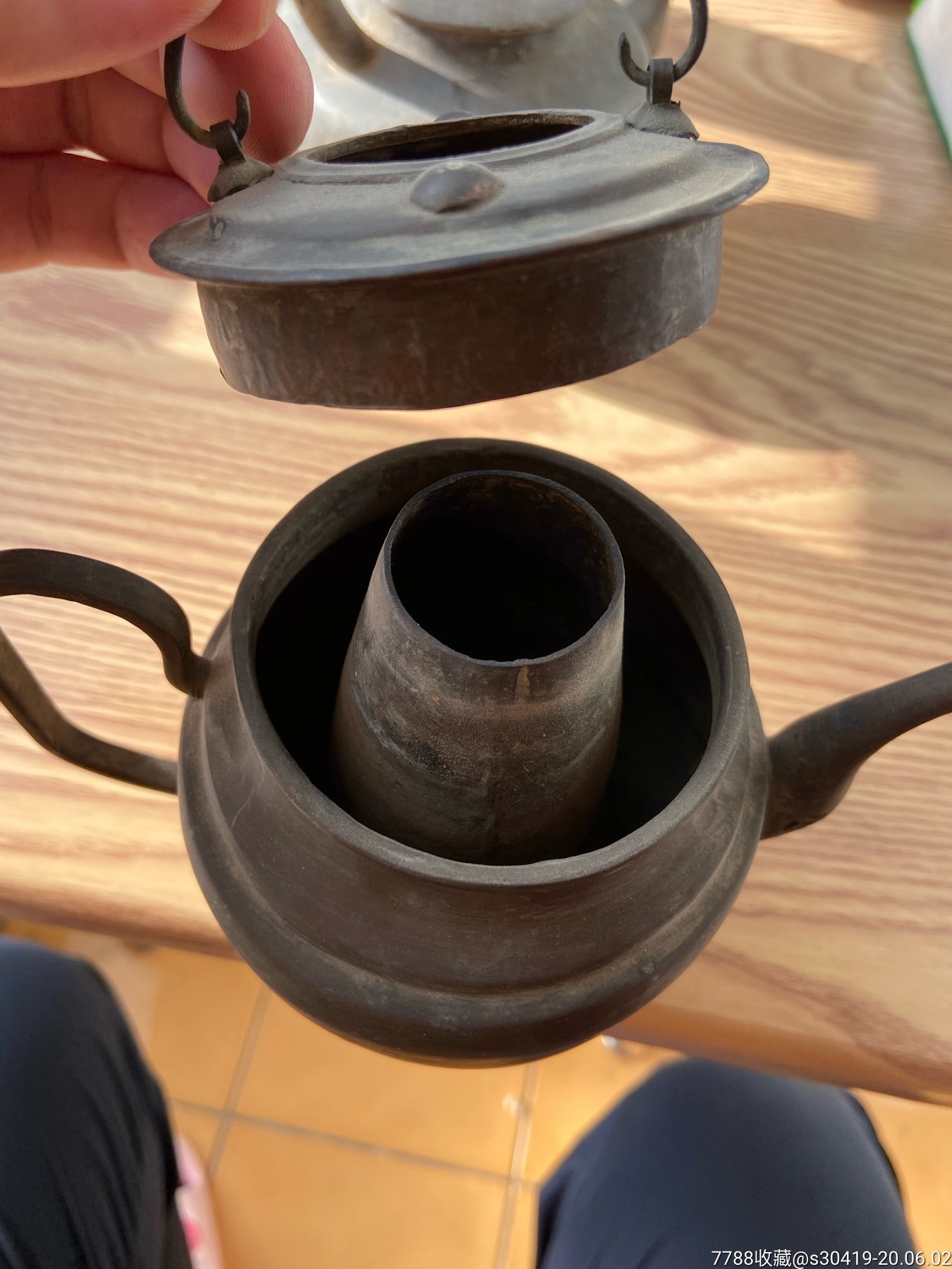 清代火锅样式烫酒壶