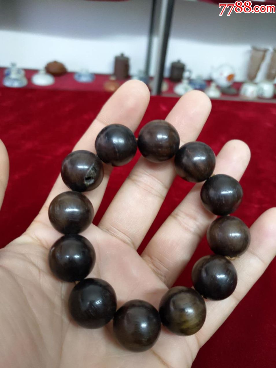 一串大叶紫檀手串