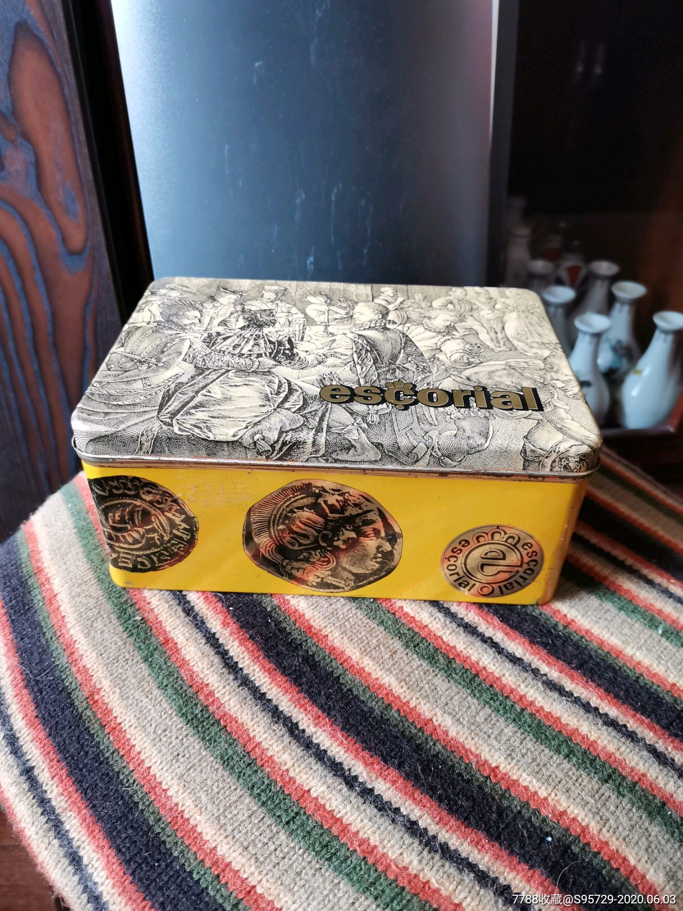 德国埃斯科利亚王冠雪茄59支铁烟盒