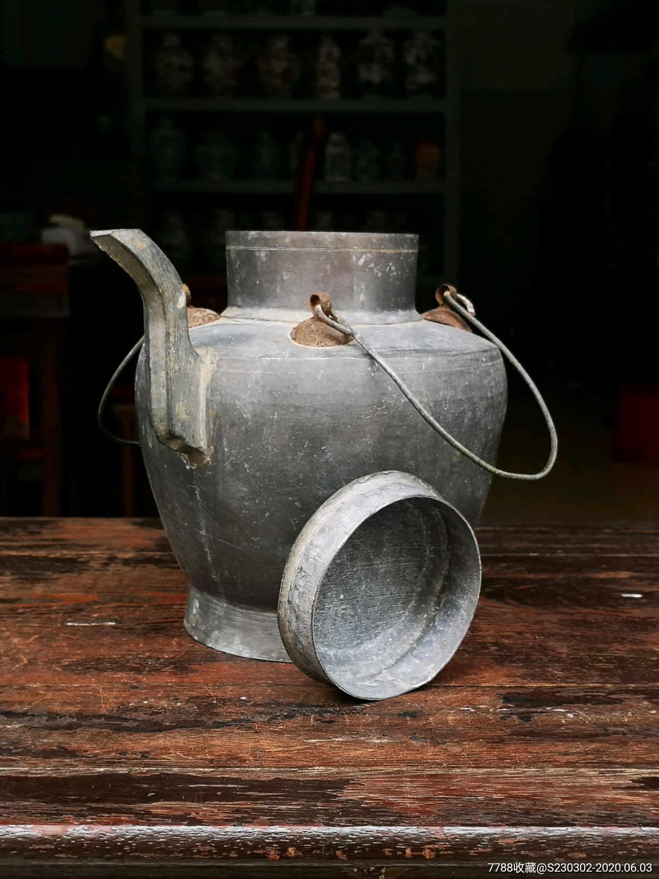 老物件收藏锡器整套酒具套装锡壶高脚酒杯白酒壶黄酒壶商务礼品