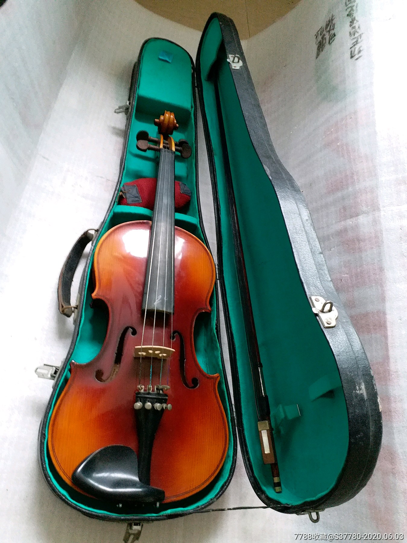 上海百灵小提琴无破损无冲线原装含小配件