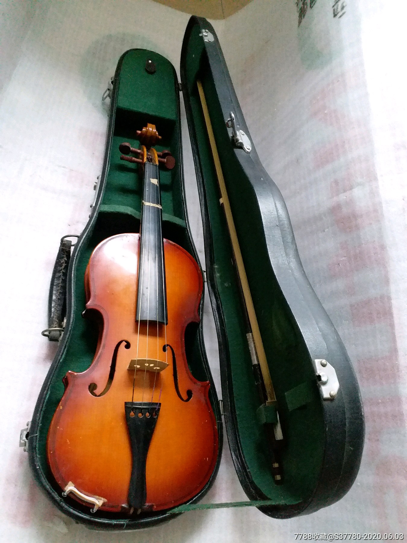 上海百灵小提琴无破损无冲线原装含小配件
