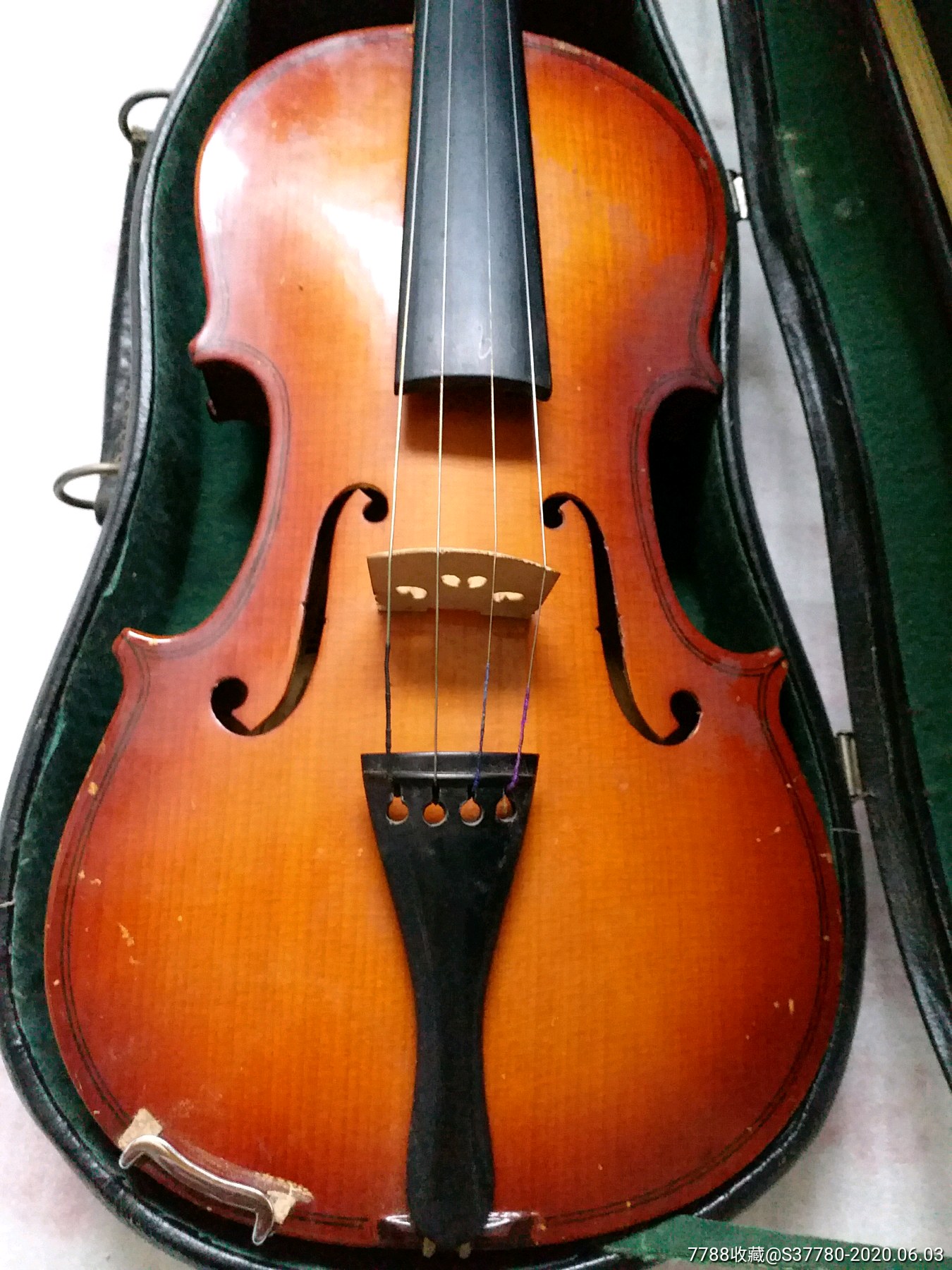 上海百灵小提琴无破损无冲线原装含小配件