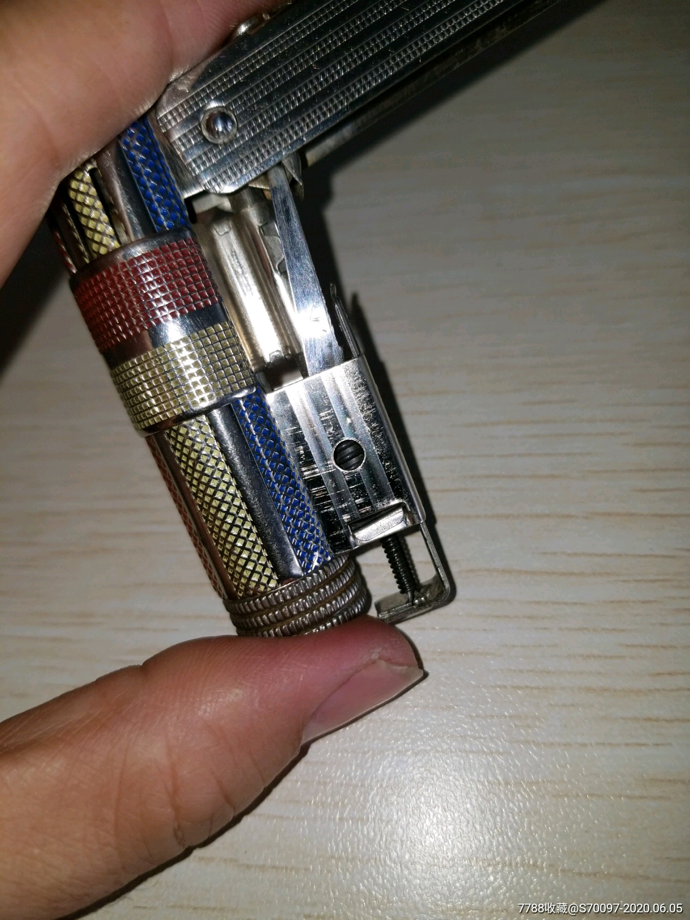 imco奥地利产彩版爱酷6700带音哥文字,五星打火机,能打火,正品