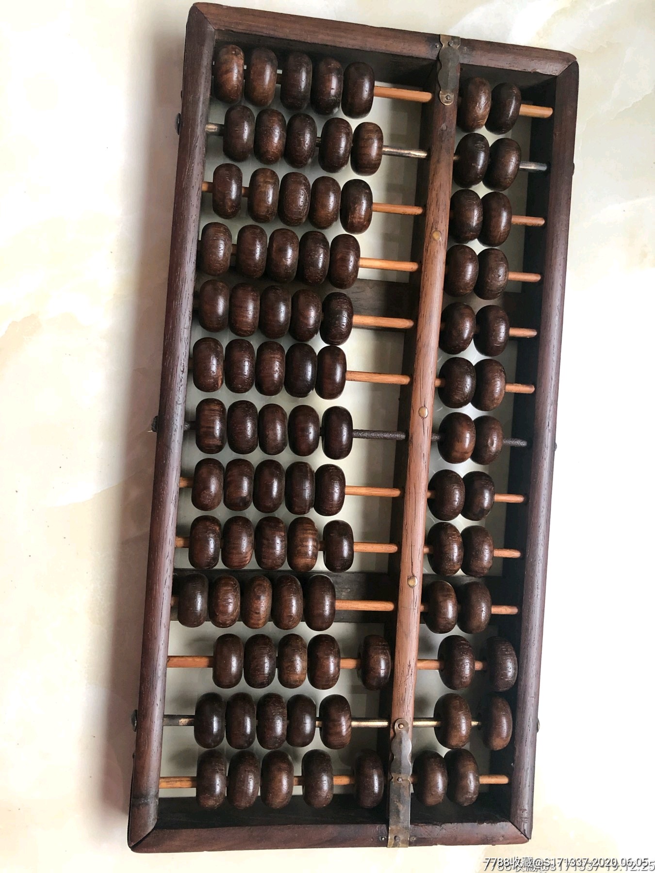 老式黄花梨算盘