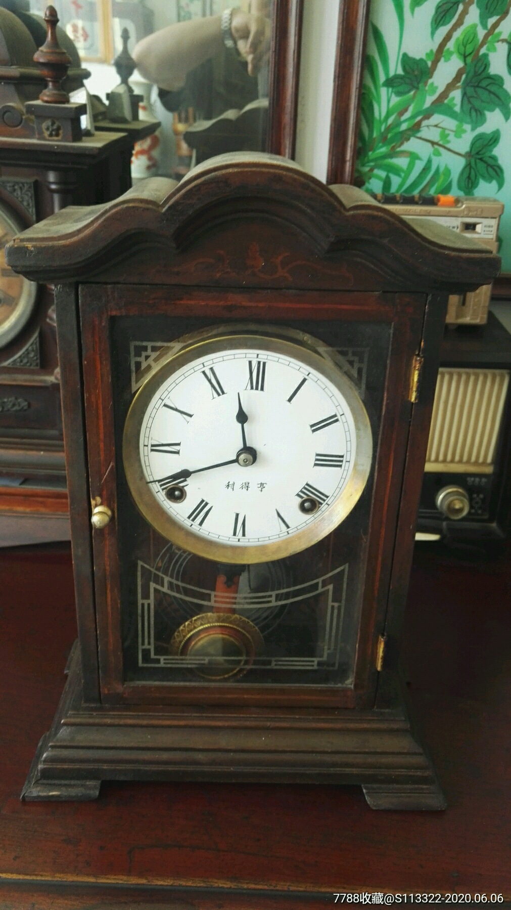 原装正品,亨得利磁盘老座钟