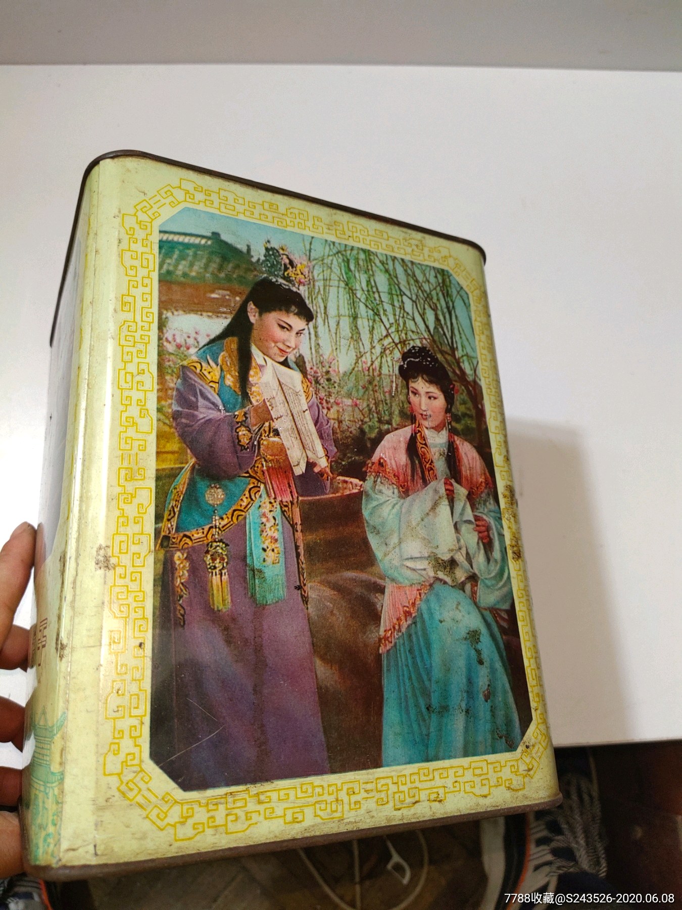 红楼梦题材铁皮盒-旧盒子-7788收藏__收藏热线