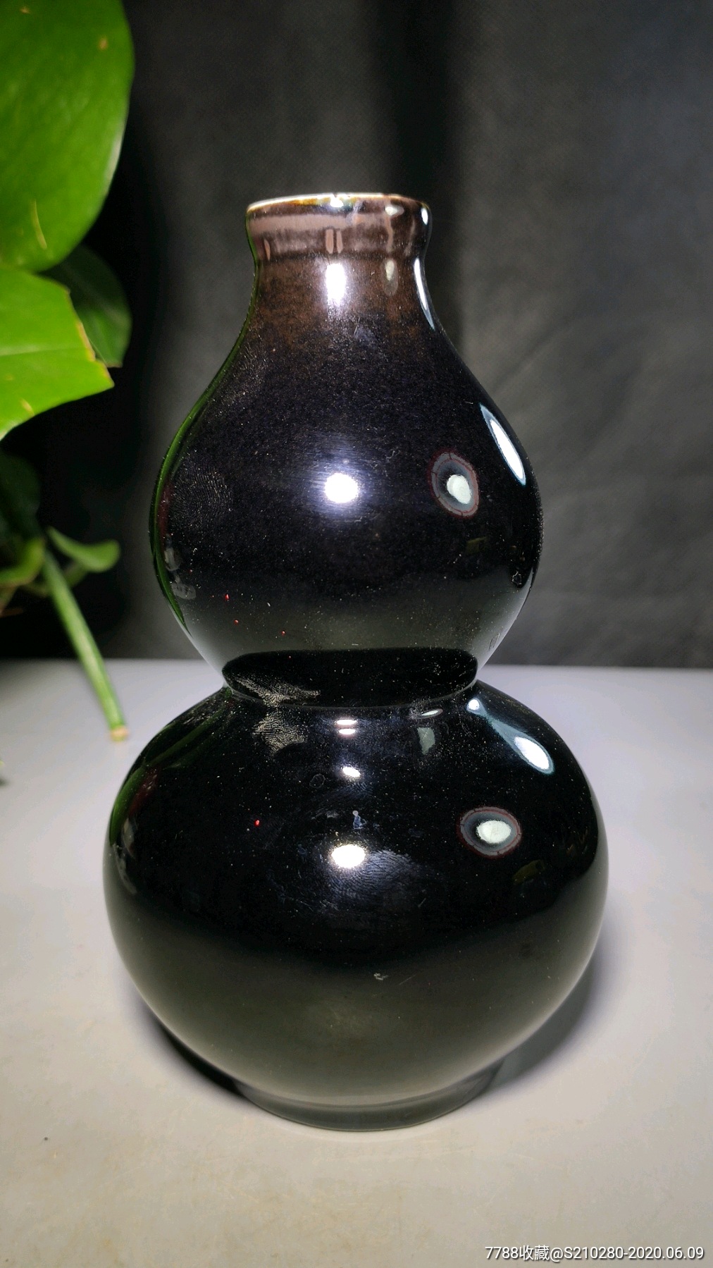 黑釉葫芦瓶_黑瓷/天目瓷_第2张