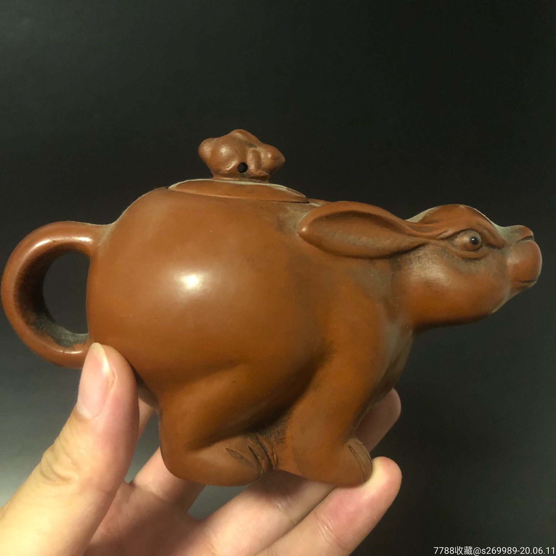 紫砂个性兔子外形紫砂壶-价格:80元-au23354286-紫砂壶 -加价-7788