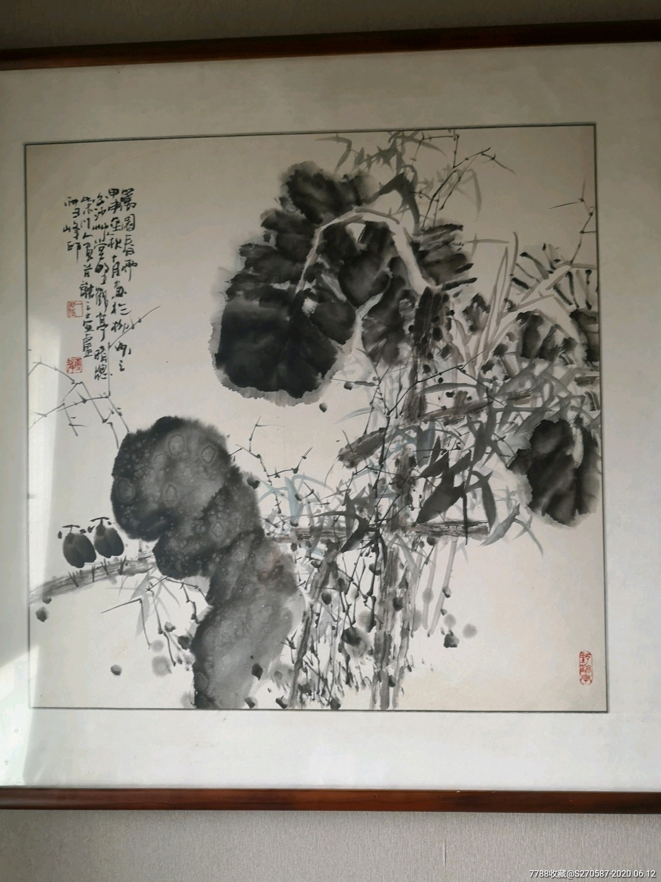 首页 拍卖 花鸟国画原作 >> 韦雪峰花鸟画,画芯尺寸70x70cm,本地送框