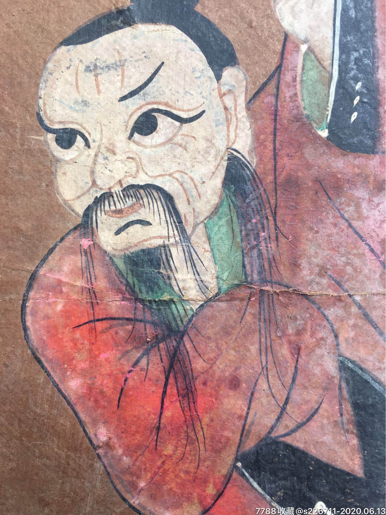 清中期道教人物彩绘画