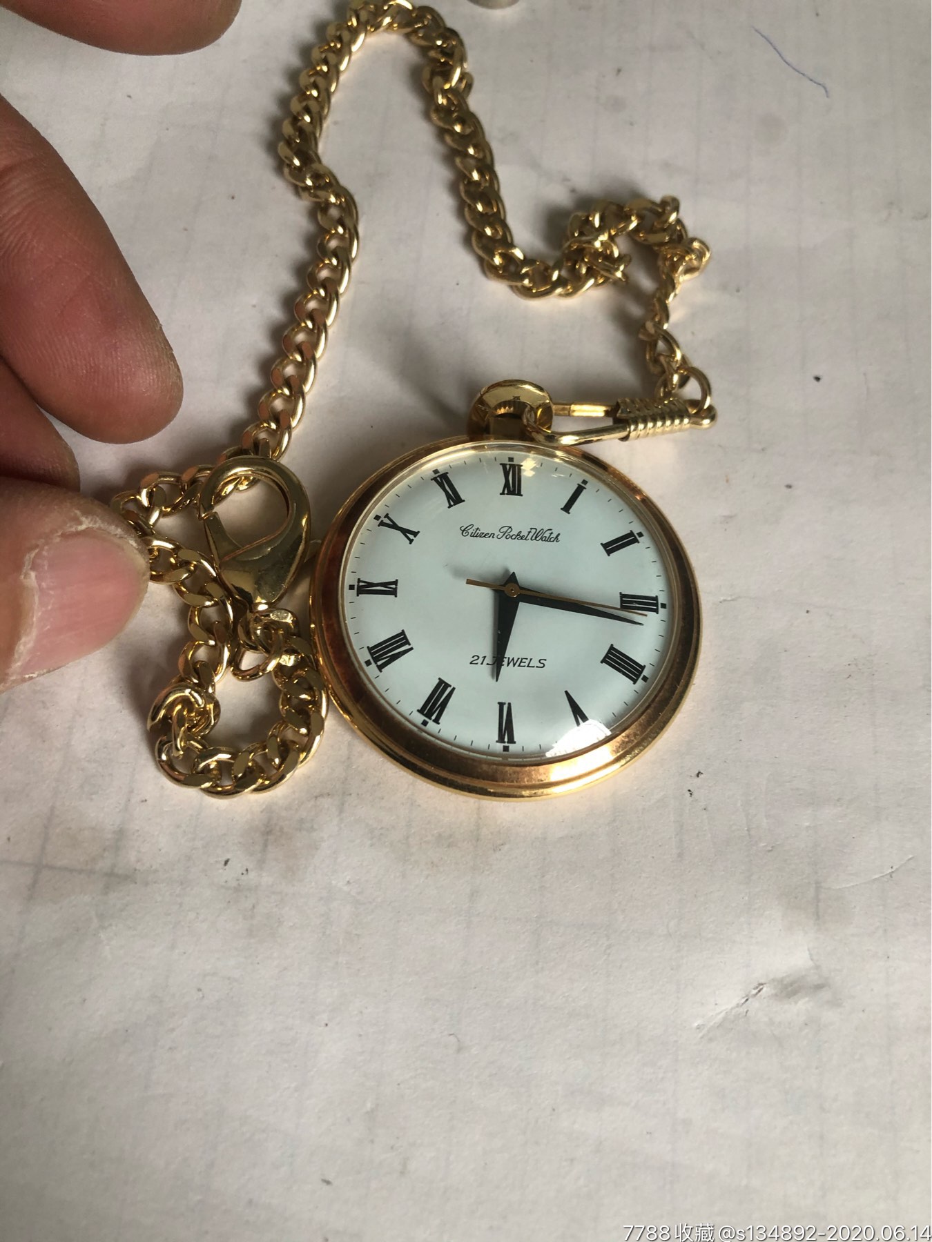 好品日产西铁城21钻怀表