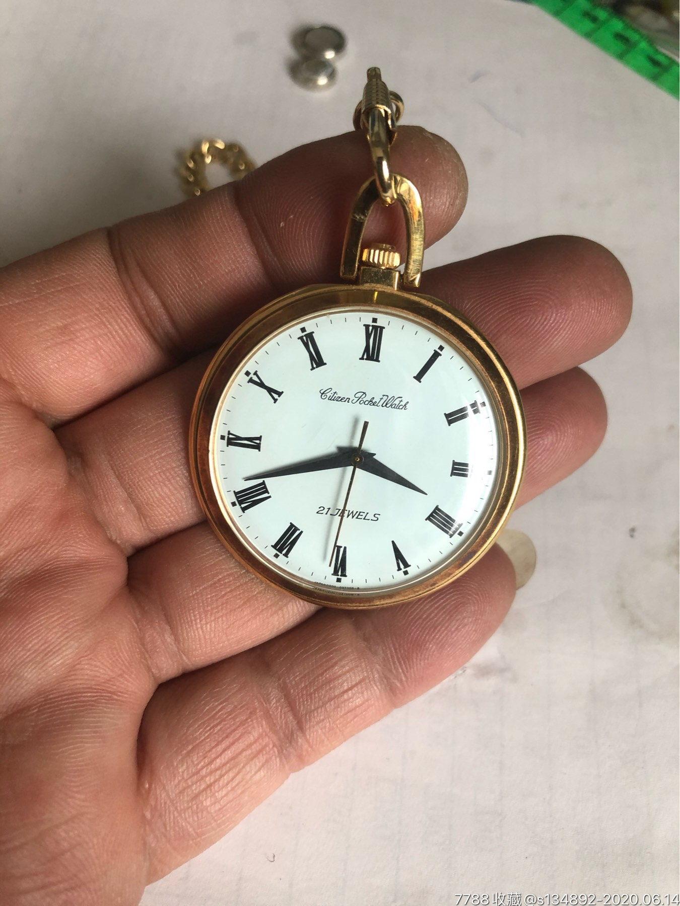 好品日产西铁城21钻怀表