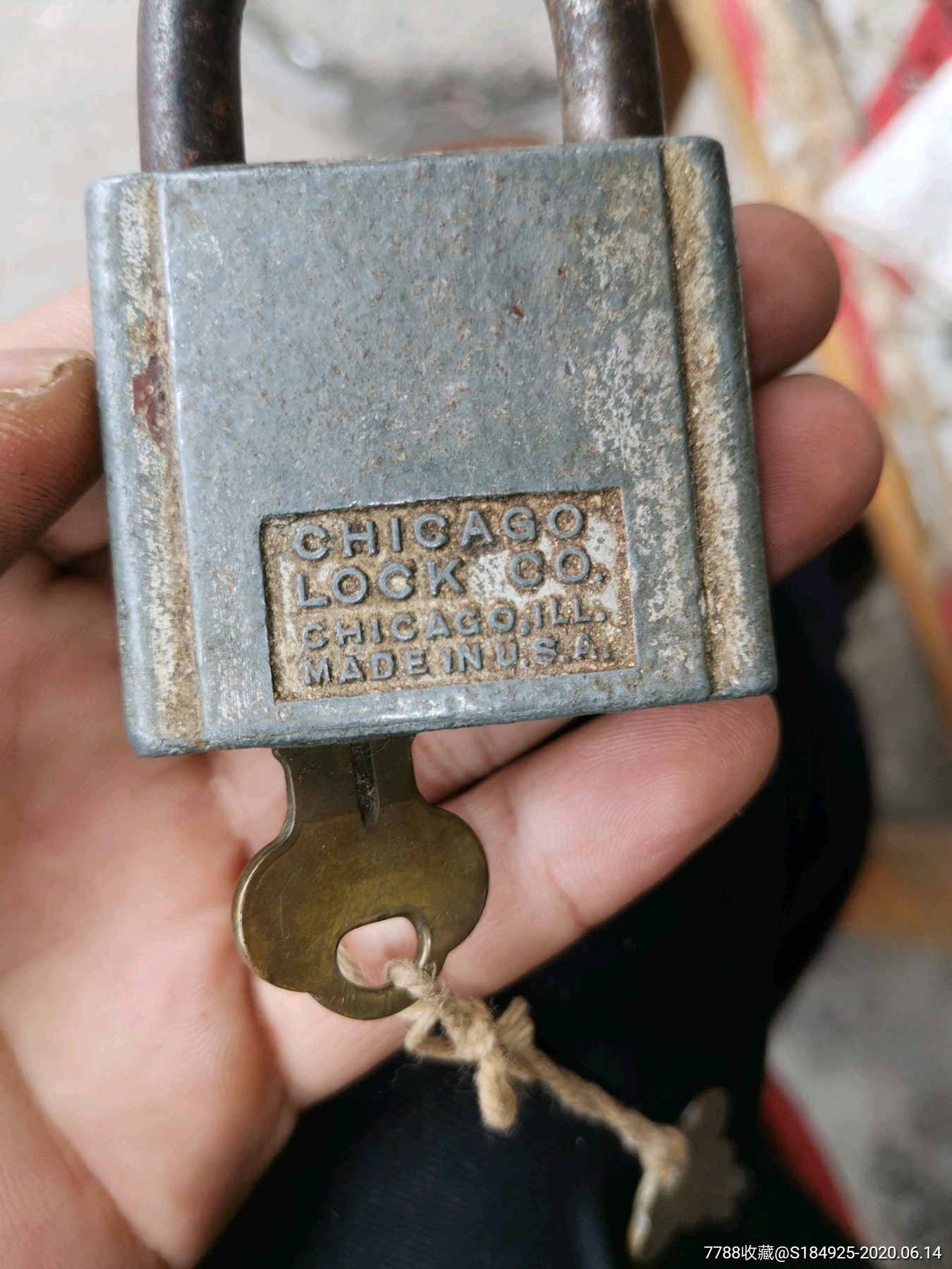 美国芝加哥锁-铁锁/铁钥匙-7788旧货商城