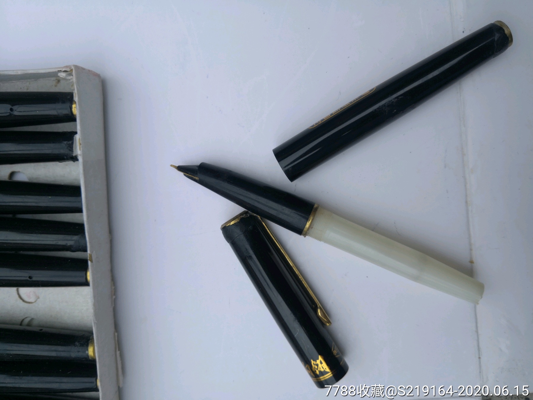 丹东白翎76自动上水钢笔