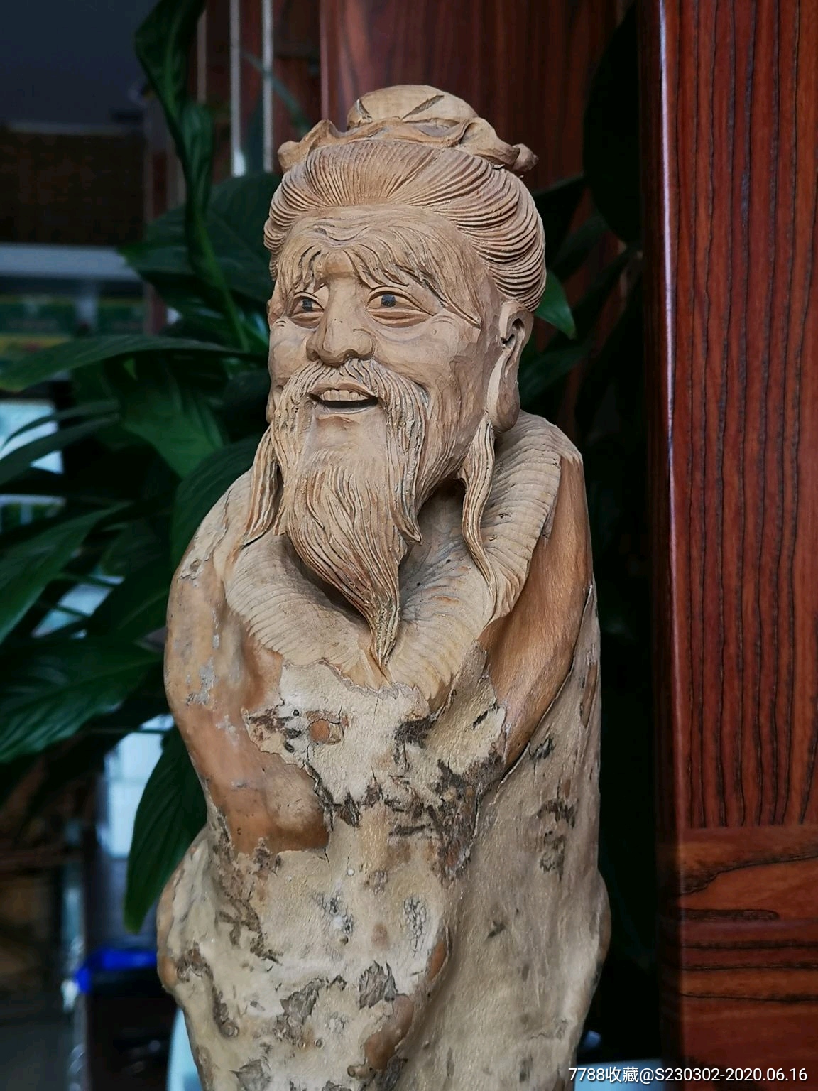 浮雕人物工艺品摆件家居装饰文玩手工雕刻_木雕摆件【藏舍阁】_第2张