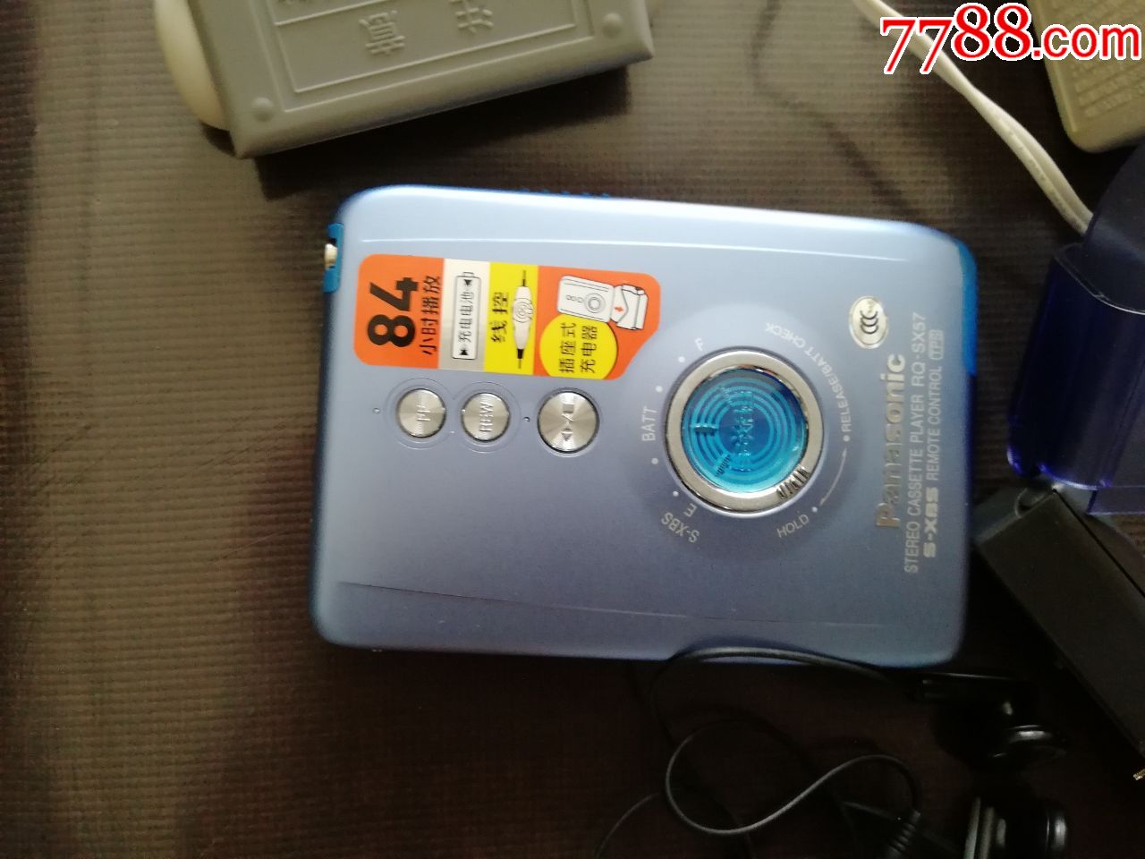 panasonicrq-sx57蓝色立体声盒式放音机-随身听/mp3-7788收藏