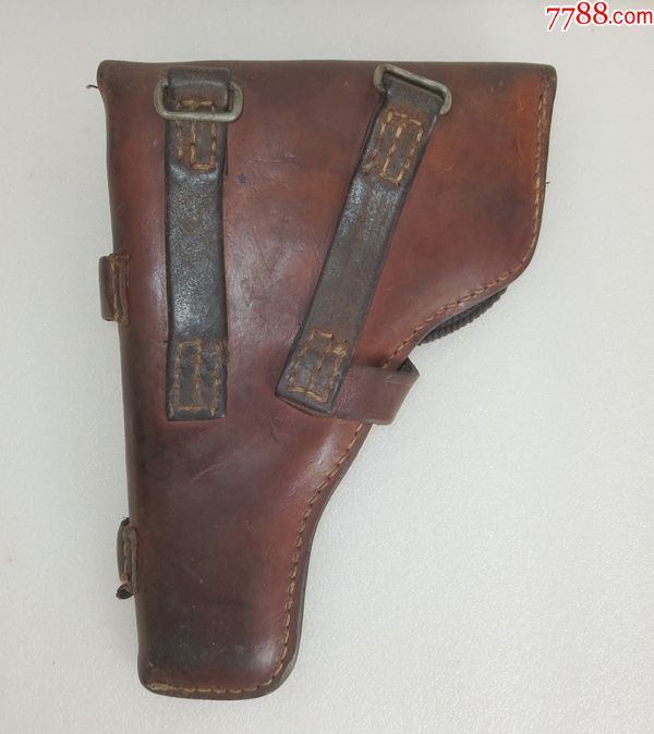 老纯牛皮枪套54皮枪套纯牛皮枪套老皮具-皮枪套/皮套-7788旧货商城