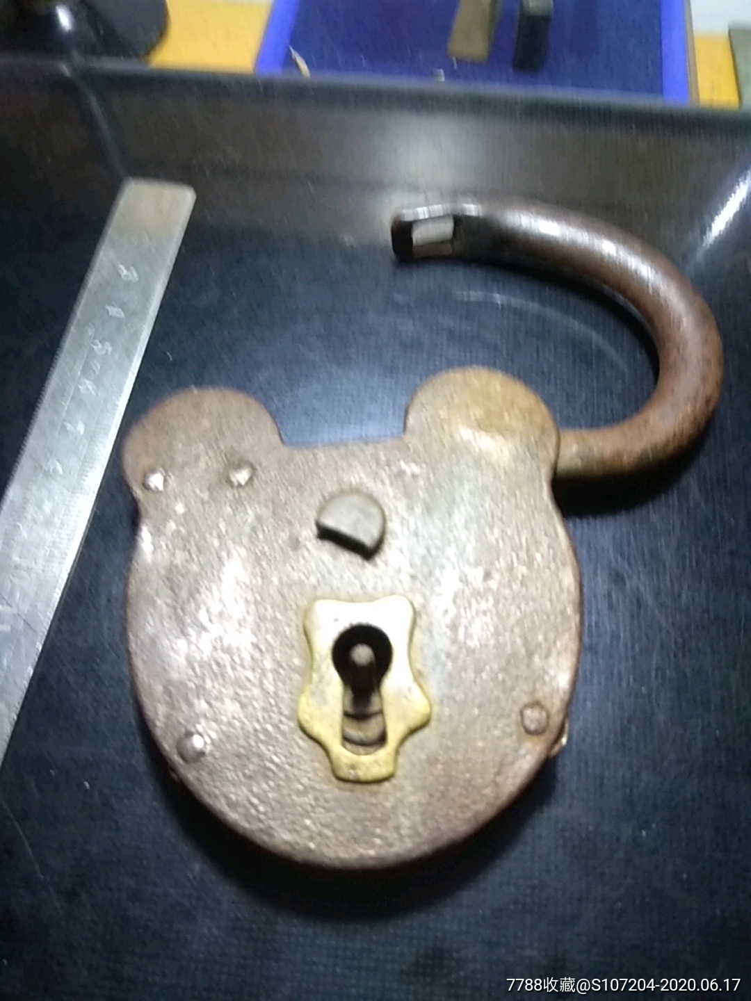 大锁一把-铁锁/铁钥匙-7788收藏