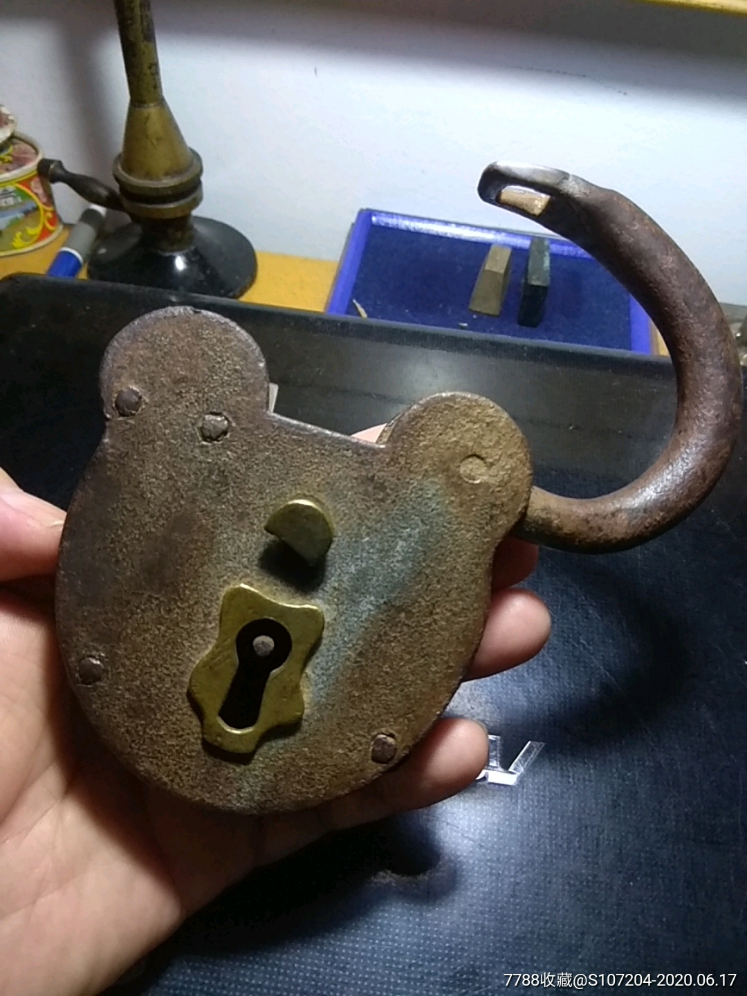 大锁一把-铁锁/铁钥匙-7788收藏