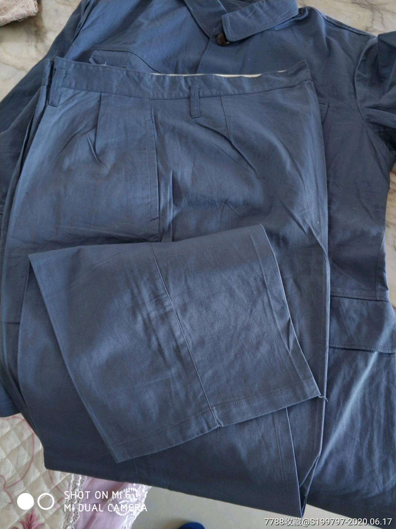 全新65海军灰棉布套服帽子衣服付1号帽子特号