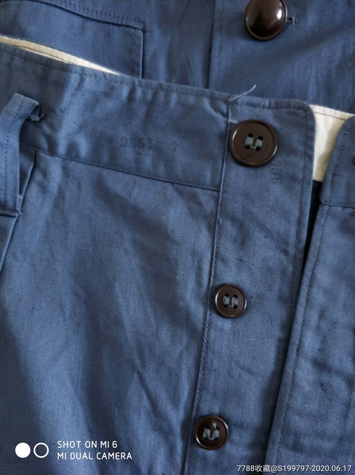 全新65海军灰棉布套服帽子衣服付1号帽子特号