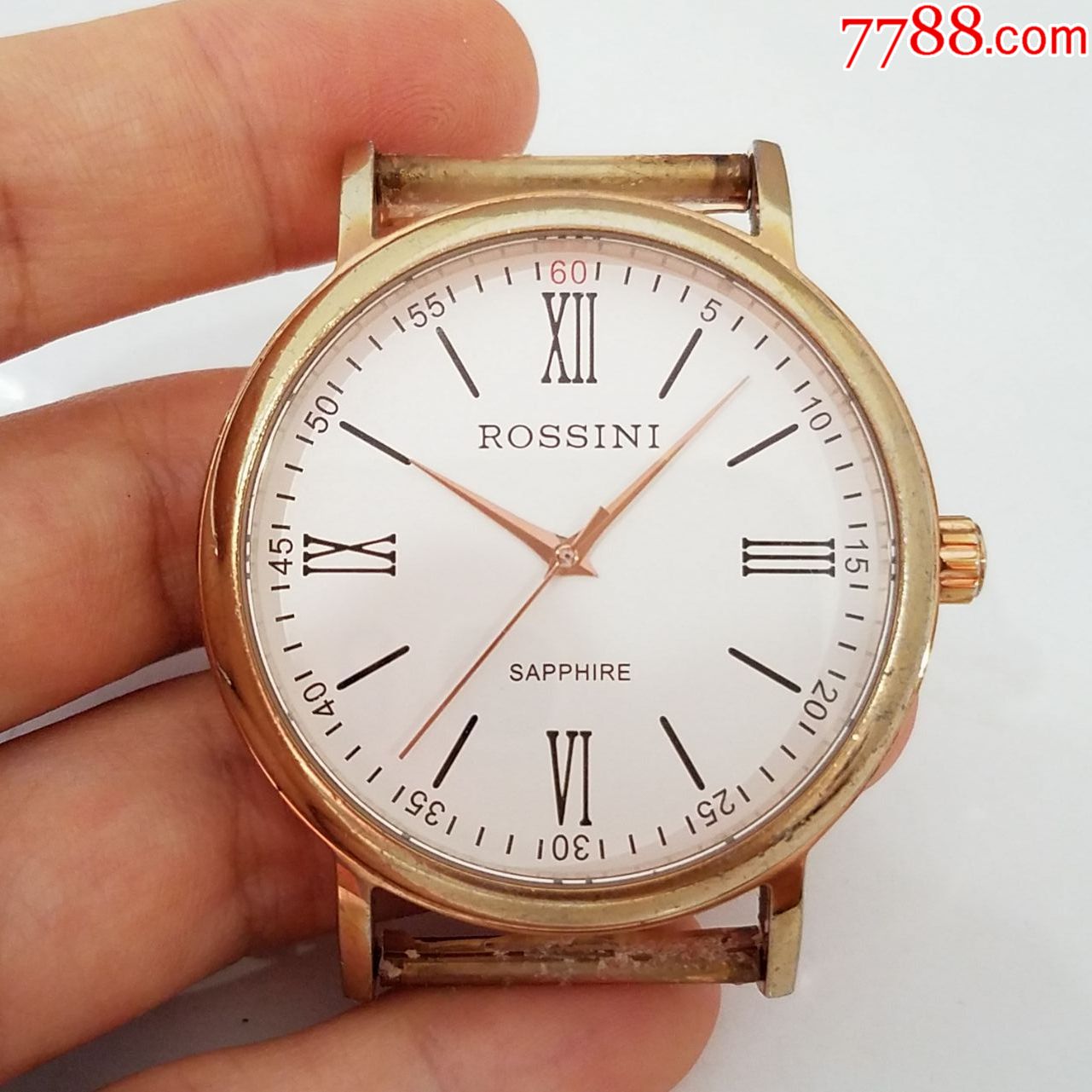 罗西尼rossini电子男表【优雅玫瑰金表款】【走时正常】_手表/腕表_第