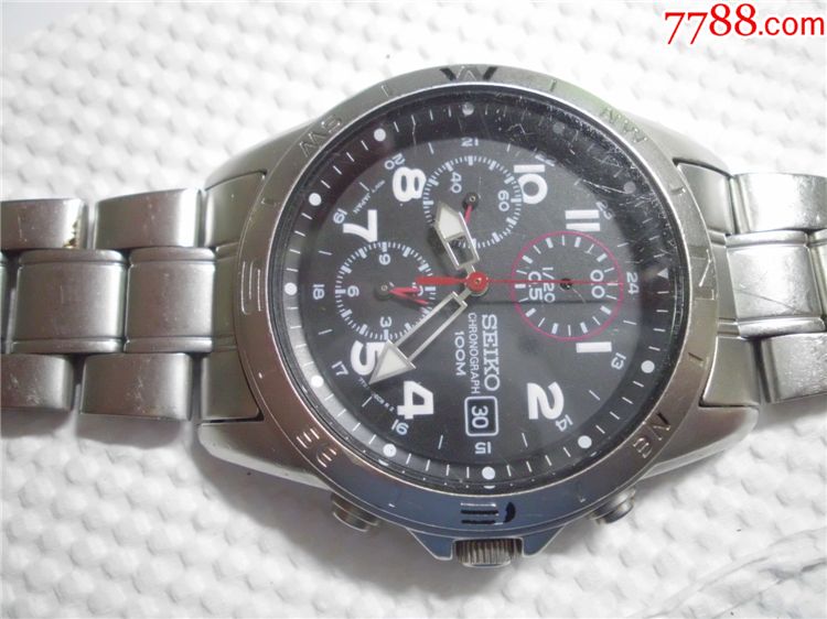 "多功能"精工,"七针",机芯7t92a,走时准