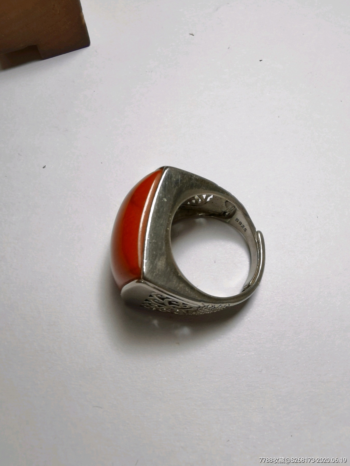 战国红玛瑙戒指