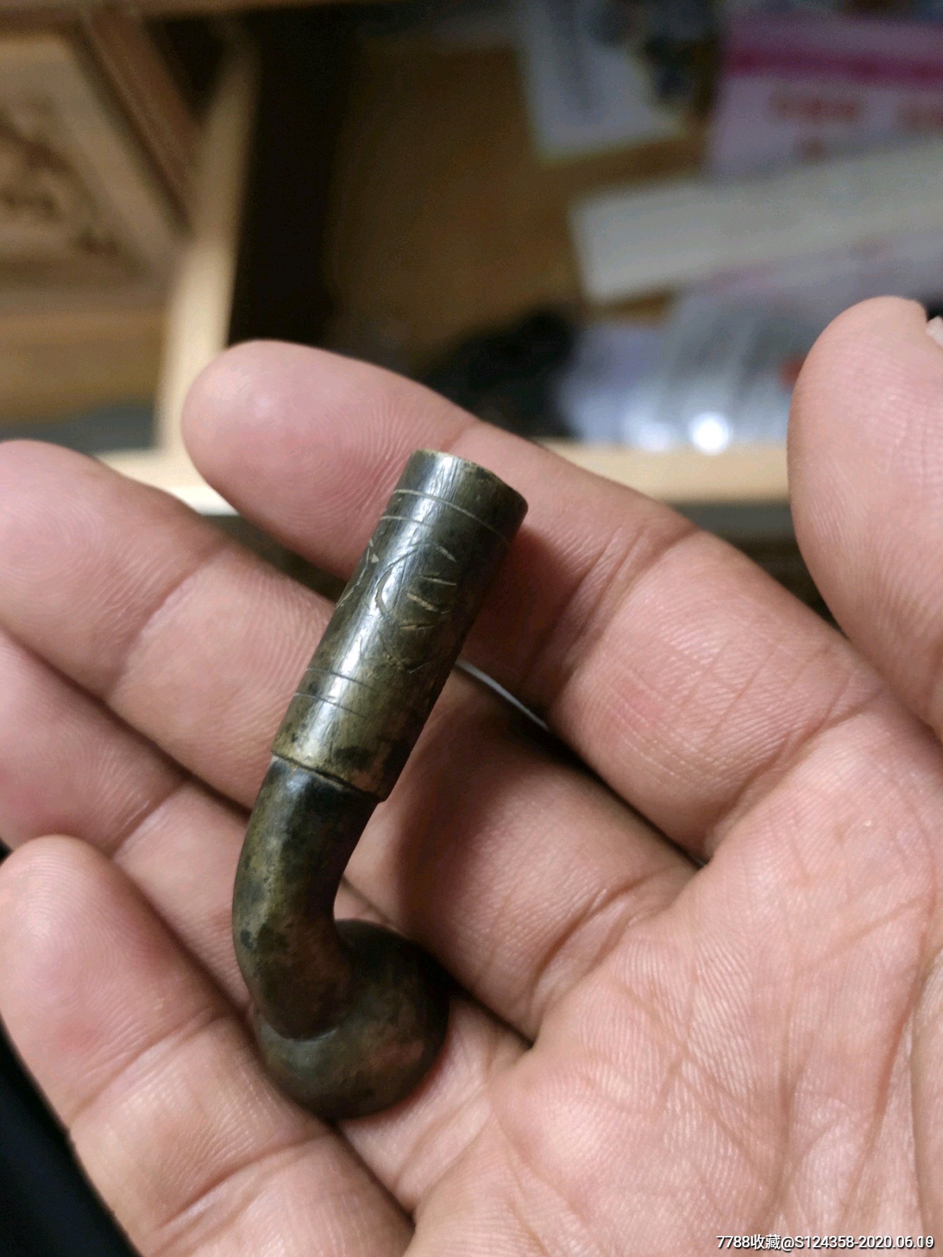 清代铜烟嘴(带工)
