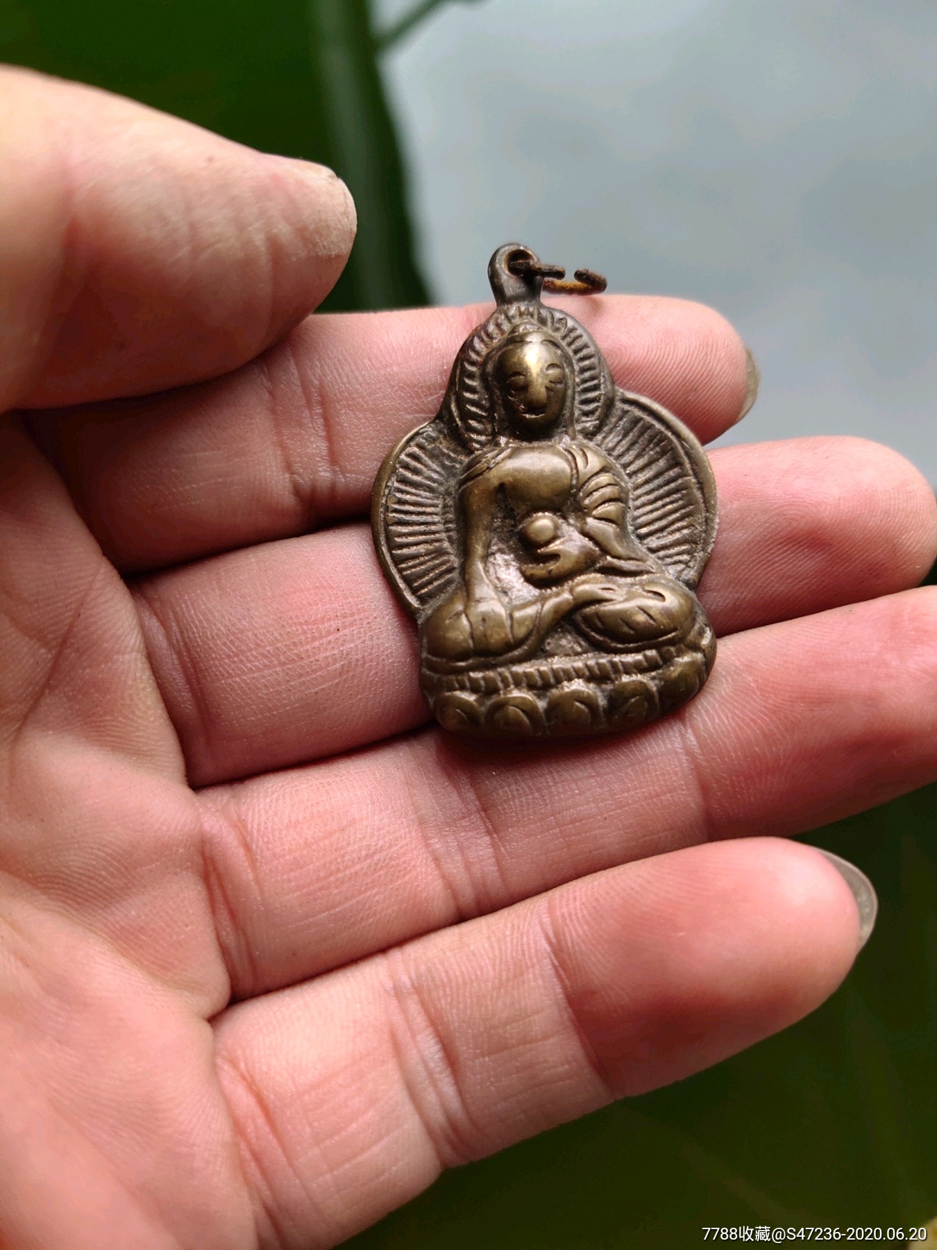 清代晚期的铜擦擦佛像