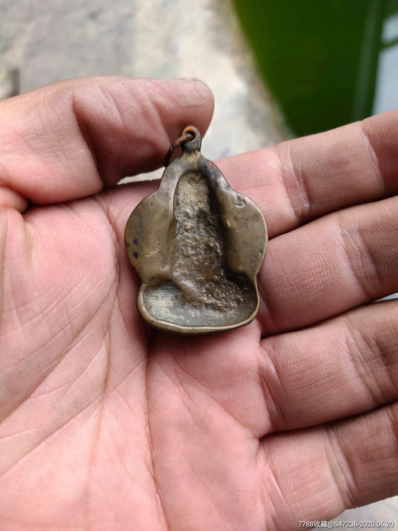 清代晚期的铜擦擦佛像