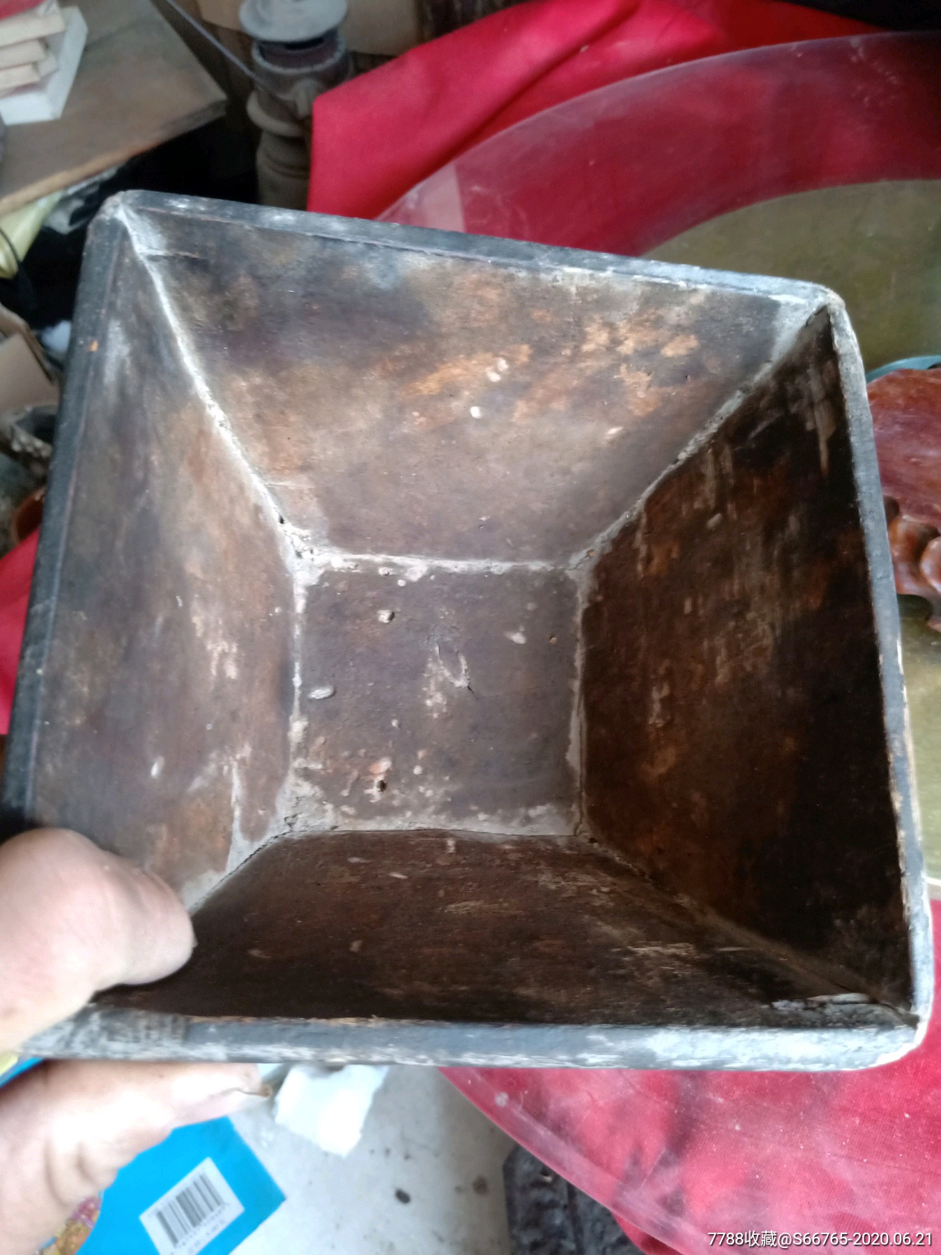 怀旧民国老四方小米斗