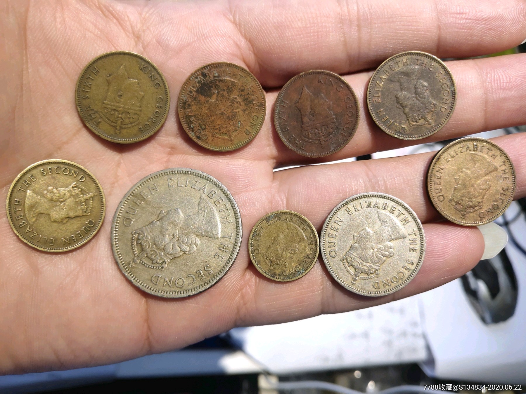 老港币一组都是五六十年代的东西非常的少见