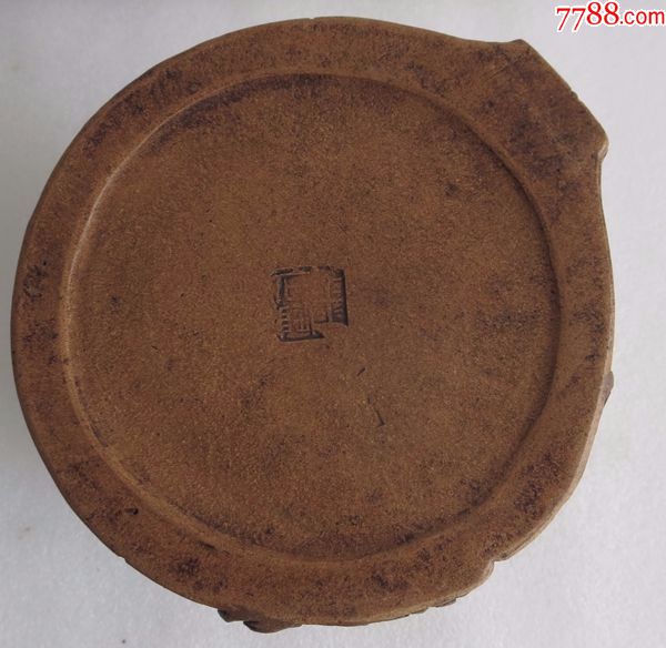 民国石陶刻紫砂笔筒松树段紫砂笔筒